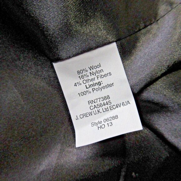 NWT J.Crew Colorblock Funnelneck Coat in Heather Gray Camel Wool 10 $398 - Picture 7 of 8